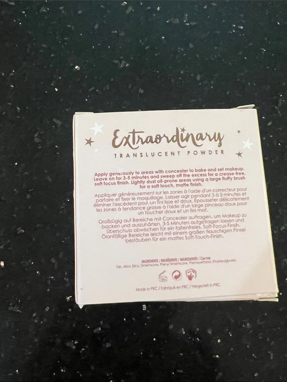 Xtraordinary Translucent Powder by Xtraordinary - Pink and Rose Gold Stars